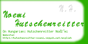 noemi hutschenreitter business card